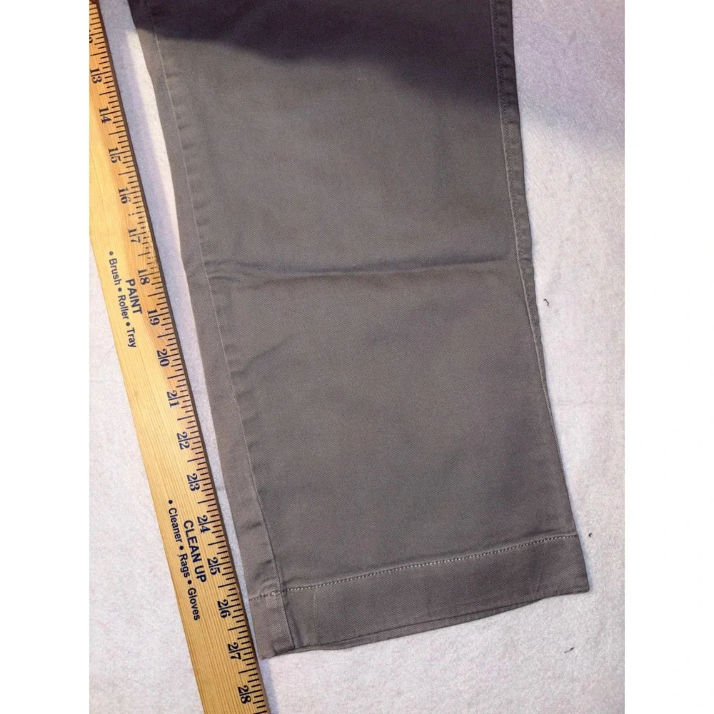 J Crew Flex Straight Fit Chino Pants Gray Mens W36 L30‎ Cotton Blend